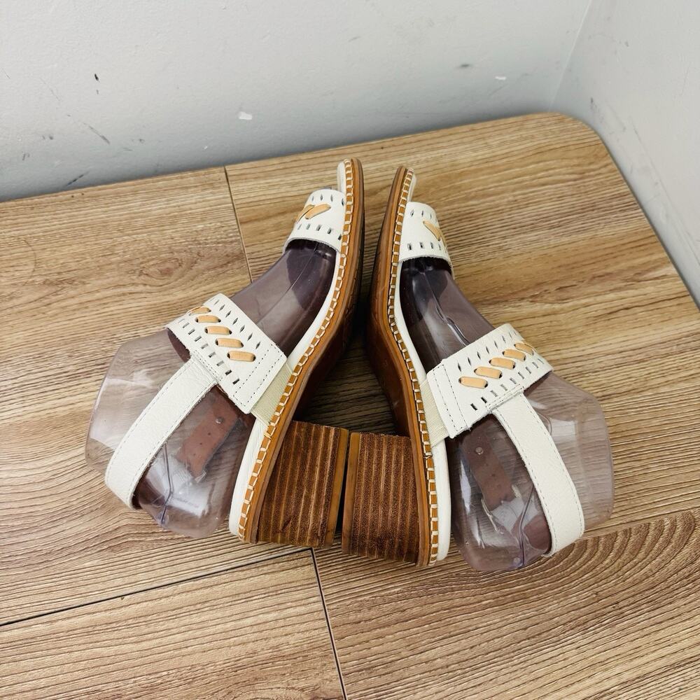 Pikolinos Blanes White And Brown Leather Sandal Women’s Size 6.5 - Picture 8 of 11